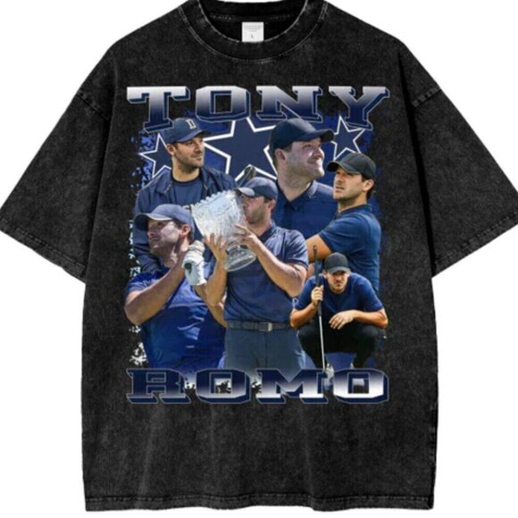 Olin
D Other - Tony Romo Golf Retro Graphic Funny Sports Fan Unisex T-Shirt .
